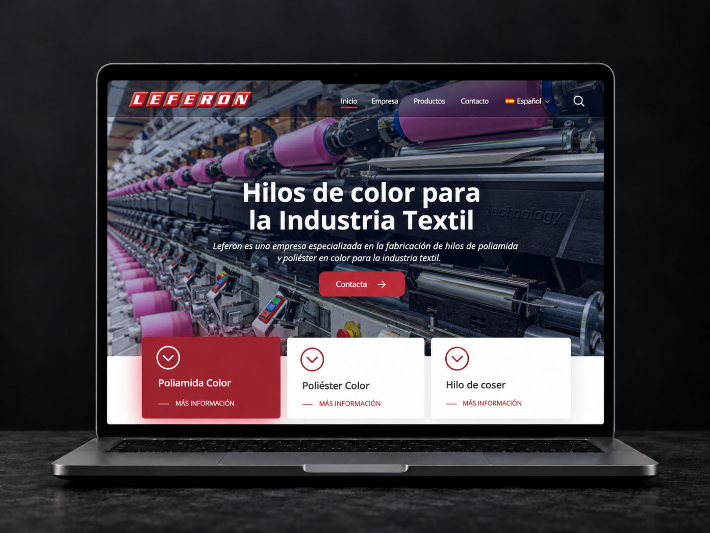 KranzStudio - Portfolio Leferon Hilos de color para la Industria Textil